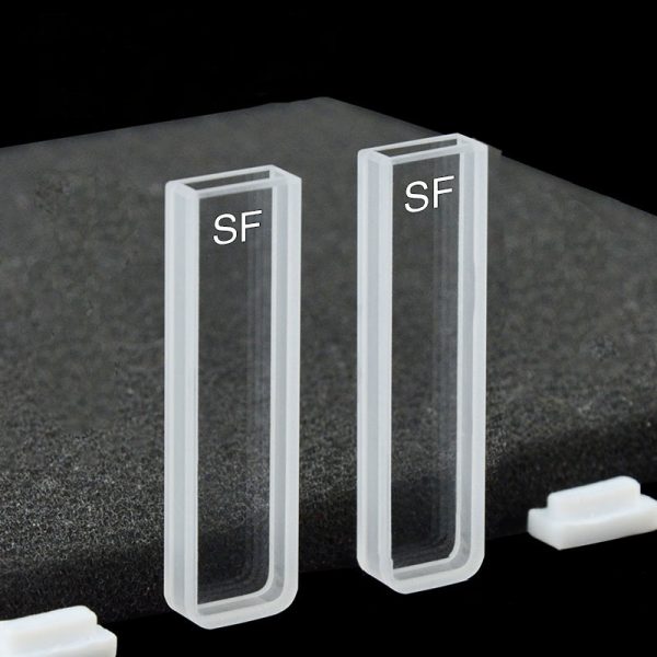 C032CF2 3mm Standard Cuvette 1.05ml Two way Light PTFE Cap Pack of Two