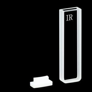 Quartz 3mm Infrared Cuvette, 1.05ml, Sintered 83, Two-Way Light, PTFE Cap, 1pc/ea, C032CM