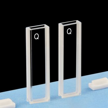 Quartz 3mm Standard Cuvette, 1.05ml, Standard 80, Two-way Light, PTFE Cap, Pack of Two, C032CS2