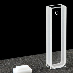 Quartz 5mm Standard Cuvette, 1.75ml, Sintered 80, Two-way Light, PTFE Cap, C052CA1