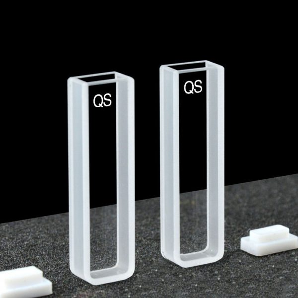 C052CE2 5mm Standard Cuvette 1.75ml Two way Light PTFE Cap Pack of Two