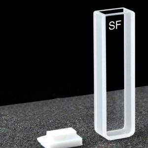 Quartz 5mm Standard Cuvette, 1.75ml, Molded 0.01, Two-way Light, PTFE Cap, C052CF1