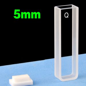 Quartz 5mm Standard Cuvette, 1.75ml, Sintered 83, Two-way Light, PTFE Cap, C052CR
