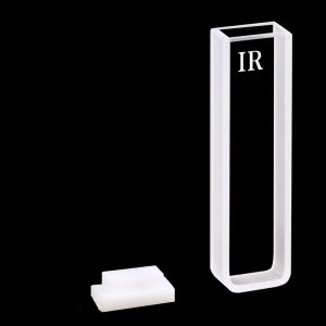 IR Quartz (JGS3) 5mm Standard Cuvette, 1.75ml, Sintered 83, Two-way Light, PTFE Cap, C052CR1