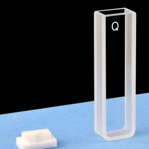 Quartz 5mm Standard Cuvette, 1.75ml, Sintered 83, Two-way Light, PTFE Cap, C052CR3