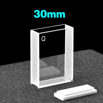 Quartz 5mm Standard  Cuvette, 1.75ml, Sintered 83, Two-way Light, PTFE Cap, 1pc/ea, C052CR6