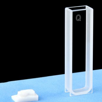 Quartz 5mm Standard Cuvette, 1.75ml, Standard 80, Two-way Light, PTFE Cap, 1pc/ea, C052CS1