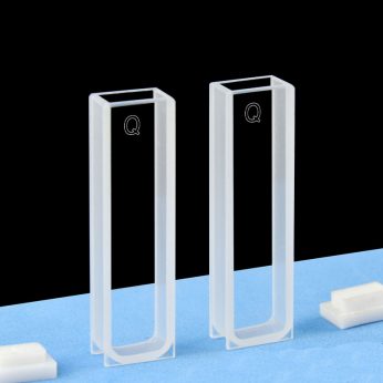 Quartz 5mm Standard Cuvette, 1.75ml, Standard 80, Two-way Light, PTFE Cap, Pack of Two, C052CS2