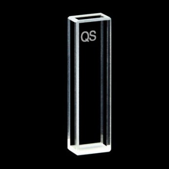 Quartz 5mm Fluorescence Cuvette, 1.75ml, Sintered 83, Four-Way Light, PTFE Cap, 1pc/ea, C054CR1