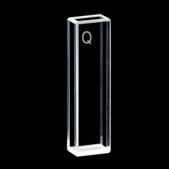 Quartz 5mm Fluorescence Cuvette, 1.75ml, Standard 80, Four-Way Light, PTFE Cap, 1pc/ea, C054CS2