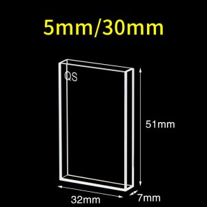 Quartz 5/30mm Fluorescence Sample Cell, 7.5ml, Standard 80, Five-Way Light, 1pc/ea, C055CS