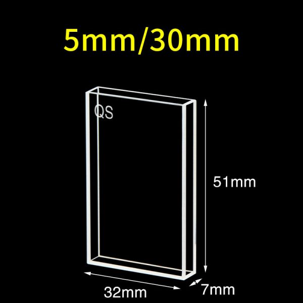 C055CS 5 30mm Fluorescence Sample Cell 7.5ml Five Way Light PTFE Cap 1pc ea