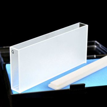 Quartz 100mm Standard Cuvette, 35ml, Standard 80, Two-way Light, PTFE Cap, 1pc/ea, C1002CS
