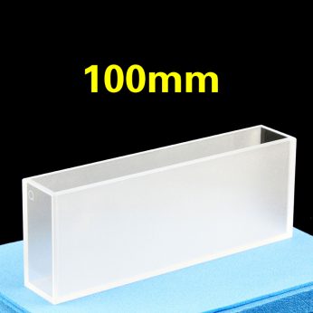 Quartz 100mm Cuvette, 60ml, Standard 80, Two-way Light, PTFE Cap, 1pc/ea, C1002CS2