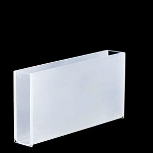 Glass 100mm Glass Cuvette, 35ml, Standard 80, Two-way Light, Open-Top, 1pc/ea, C1002CS8