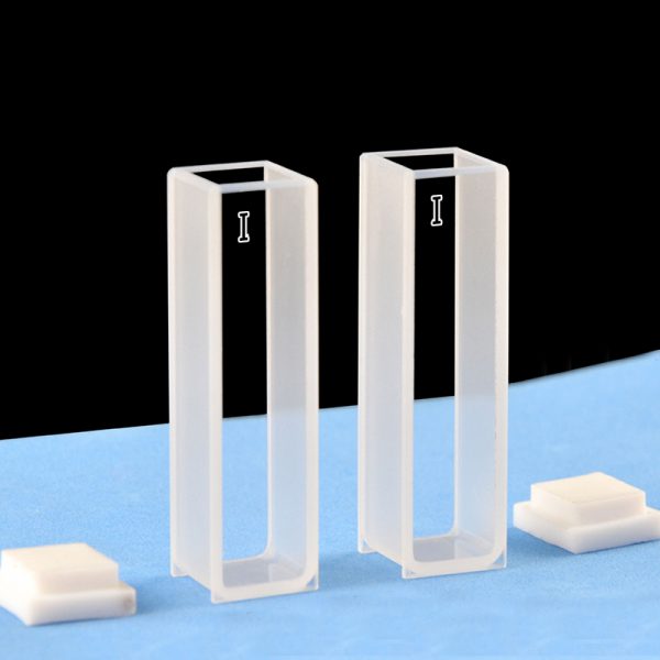 C102CA5 10mm Infrared Cuvette 3.5ml Two way Light PTFE Cap Pack of Two