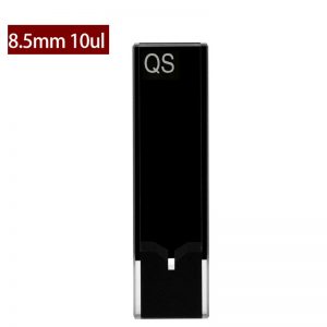Quartz 10mm Ultra-Micro Cuvette, 10 µl, Standard 80, Two-Way Light, PTFE Cap, 1pc/ea, C102CD16