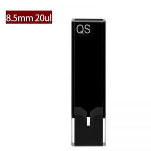 Quartz 10mm Ultra-Micro Cuvette, 20 µl, Standard 80, Two-Way Light, PTFE Cap, 1pc/ea, C102CD17