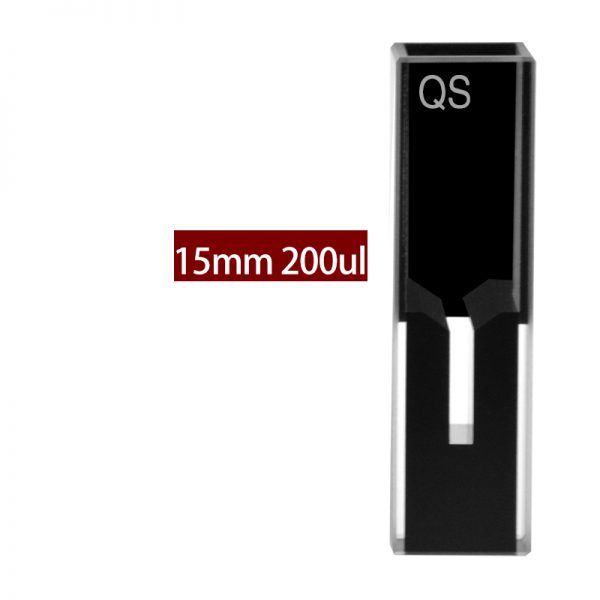 C102CD6 10mm Ultra Micro Cuvette With Stopper 200ul Two way Light PTFE Cap 1pc ea