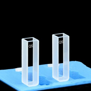 Quartz 10mm Standard Cuvette, 3.5ml, Molded 83, Two-way light, PTFE Cap, Pack of Two, C102CE