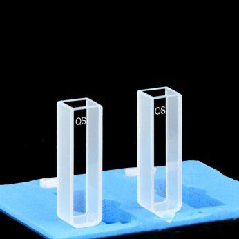 Quartz 10mm Standard Cuvette, 3.5ml, Molded 83, Two-way Light, PTFE Cap, Pack of Two, C102CE1