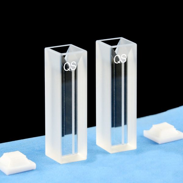 C102CE13 10mm Micro Cuvette With Stopper 350ul Two way Light PTFE Cap Pack of Two