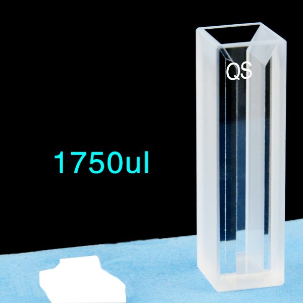 C102CE18 10mm Micro Volume Cuvette 1.75ml Two way Light PTFE Cap 1pc ea