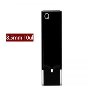 Quartz 10mm Ultra-Micro Cuvette, 10 µl, Standard 80, Two-Way Light, PTFE Cap, 1pc/ea, C102CE22
