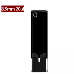 Quartz 10mm Ultra-Micro Cuvette, 20 µl, Standard 80, Two-Way Light, PTFE Cap, 1pc/ea, C102CE45