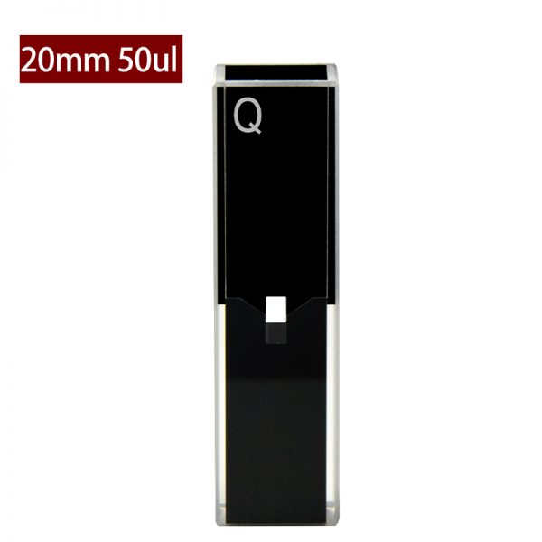 C102CE46 10mm Ultra Micro Cuvette 50ul Two way Light PTFE Cap 1pc ea