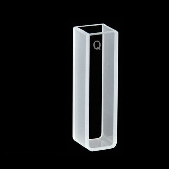 Quartz 10mm Standard Cuvette, 3.5ml, Molded 0.01, Two-way Light, PTFE Cap, 1pc/ea, C102CF