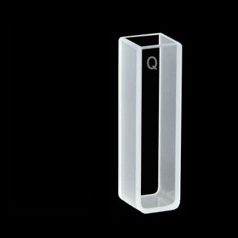 Quartz 10mm Standard Cuvette, 3.5ml, Molded 0.01, Two-way light, PTFE Cap, 1pc/ea, C102CF1