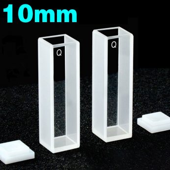 Quartz 10mm Standard Cuvette, 3.5ml, Sintered 83, Two-way Light, PTFE Cap, Pack of Two, C102CM1