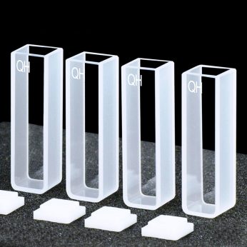 Quartz 10mm Standard Cuvette, 3.5ml, Sintered 83, Two-way light, PTFE Cap, Pack of Four, C102CR1