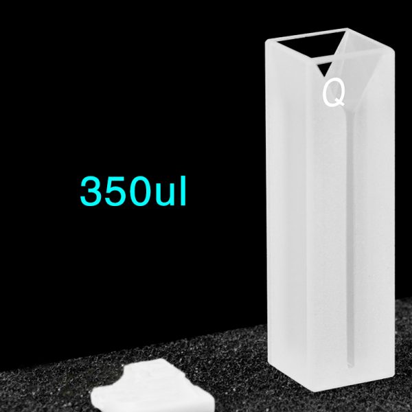 C102CR14 10mm Micro Volume Cuvette 0.35ml Two way Light PTFE Cap 1pc ea