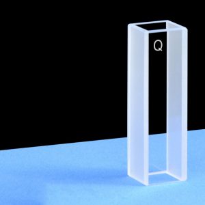 Quartz 10mm Through-Hole Cuvette, 3.5ml, Sintered 83, Two-way Light, No Cap, 1pc/ea, C102CR19