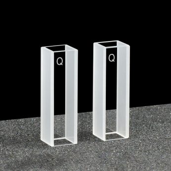 Quartz 10mm Through-Hole Cuvette, 3.5ml, Sintered 83, Two-way Light, PTFE Cap, 1pc/ea, C102CR20