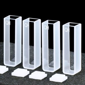 Quartz 10mm Standard Cuvette, 3.5ml, Sintered 83, Two-way Light, PTFE Cap, Pack of Two, C102CR3