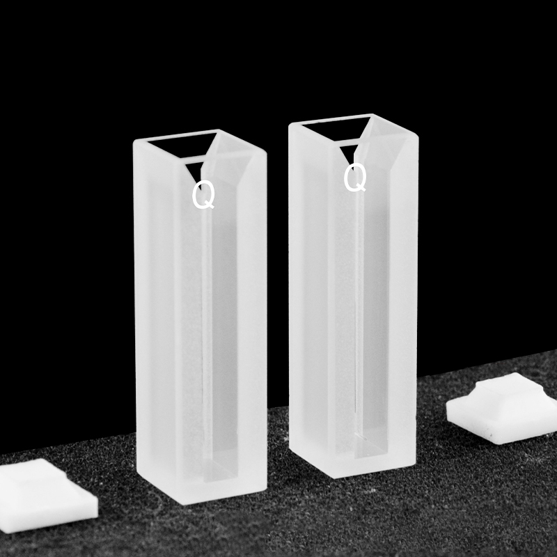 Quartz 10mm Micro Volume Cuvette, 1.75 ml, Sintered 83, Two-Way Light, PTFE Cap, Pack of Two, C102CR5