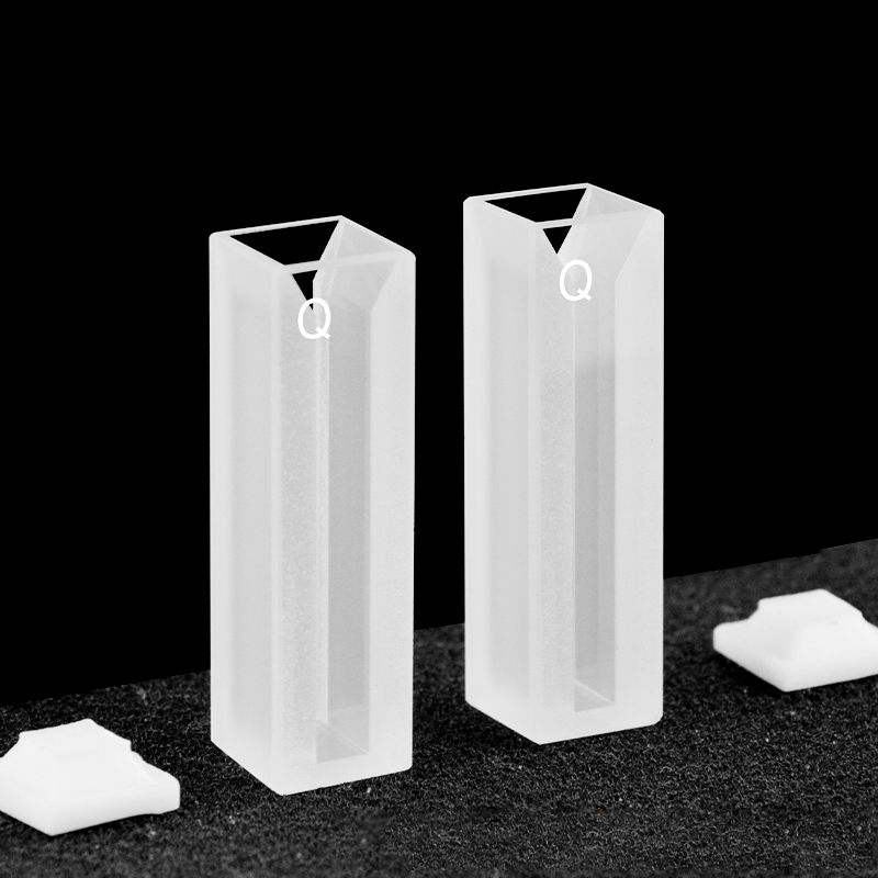 Quartz 10mm Micro Volume Cuvette, 1.4 ml, Sintered 83, Two-Way Light, PTFE Cap, Pack of Two, C102CR9
