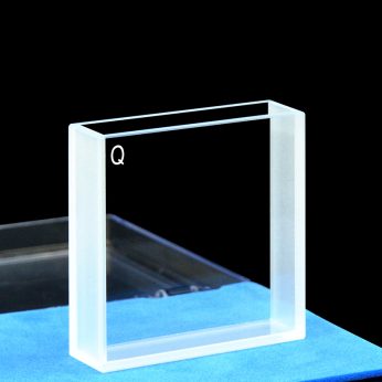 Quartz 10mm Cuvette For Colorimeter, 14.5ml, Standard 80, Two-way Light, PTFE Cap, 1pc/ea, C102CS101