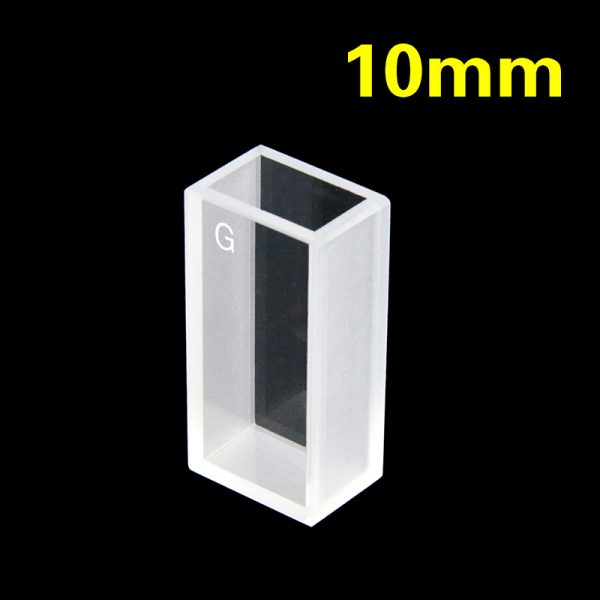 C102CS105 10mm Glass Material Cuvette 6ml Two way Light PTFE Cap 1pc ea