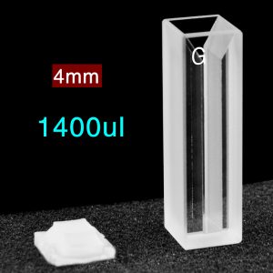 Glass 10mm Glass Micro Cuvette, 1.4ml, Standard 80, Two-way Light, PTFE Cap, 1pc/ea, C102CS18