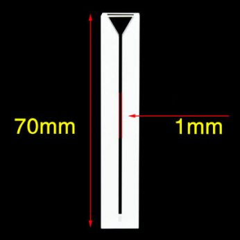 Quartz 10mm Micro Volume Cuvette, , Standard 80, Two-way Light, PTFE Cap, 1pc/ea, C102CS4