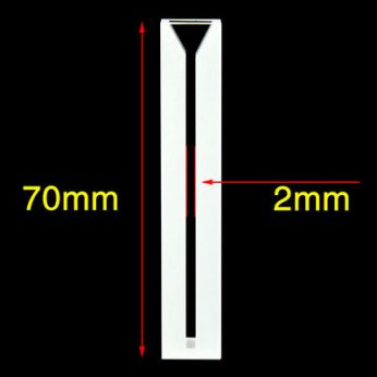 Quartz 10mm Micro Volume Cuvette, , Standard 80, Two-way Light, PTFE Cap, 1pc/ea, C102CS5