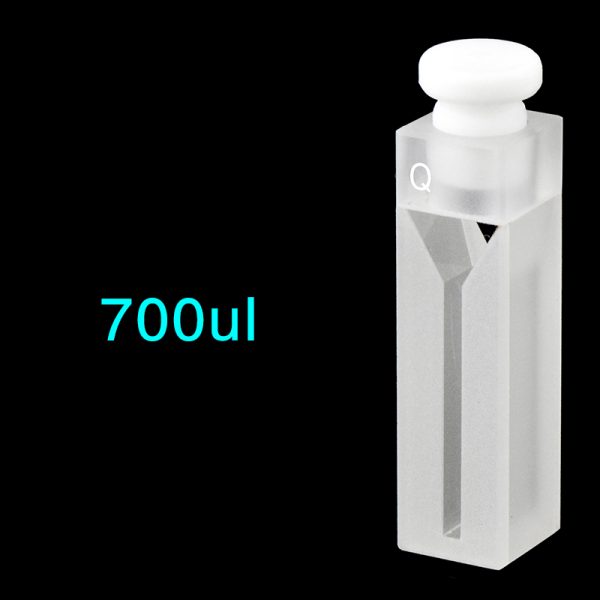 C102SE4 10mm Stoppered Micro Cuvette 0.7ml Two way Light Stopper 1pc ea