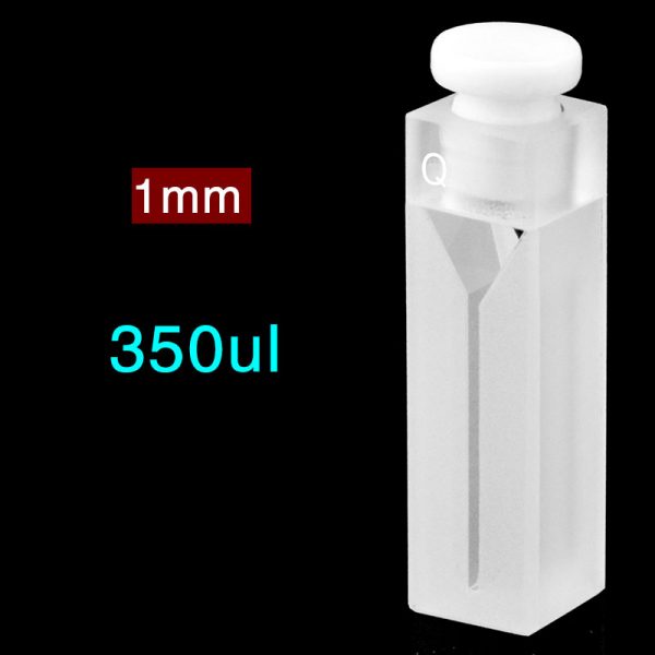 C102SR11 10mm Cuvette With Stopper 350ul Two way Light Stopper 1pc ea