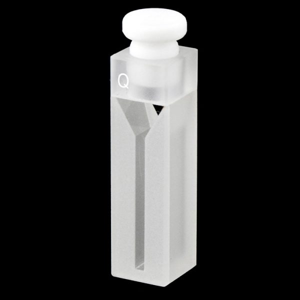 C102SR13 10mm Capped Micro Cuvette 700ul Two way Light Stopper 1pc ea