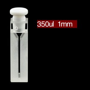 Quartz 10mm Micro Volume Cuvette, 350 µl, Sintered 83, Two-Way Light, Stopper Cap, 1pc/ea, C102SR21