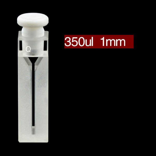 C102SR21 10mm Cuvette With Stopper 350ul Two way Light Stopper 1pc ea
